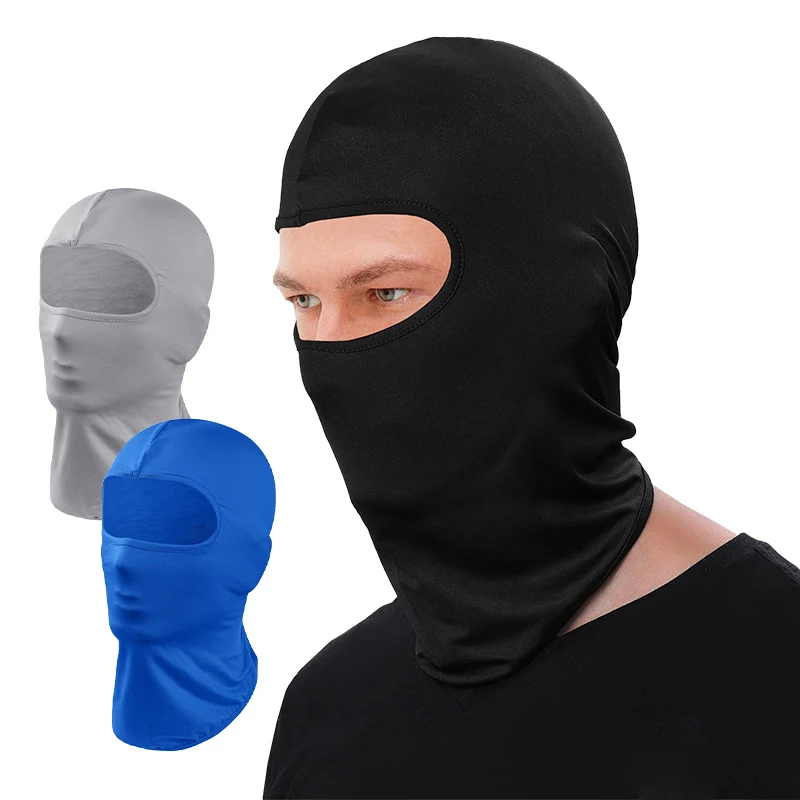 Cool Full Face Cycling Cap Balaclava UV Protection for Men Quick-Dry Lycra for Road Bicycling Skiing and Summer Sun Motorcycle