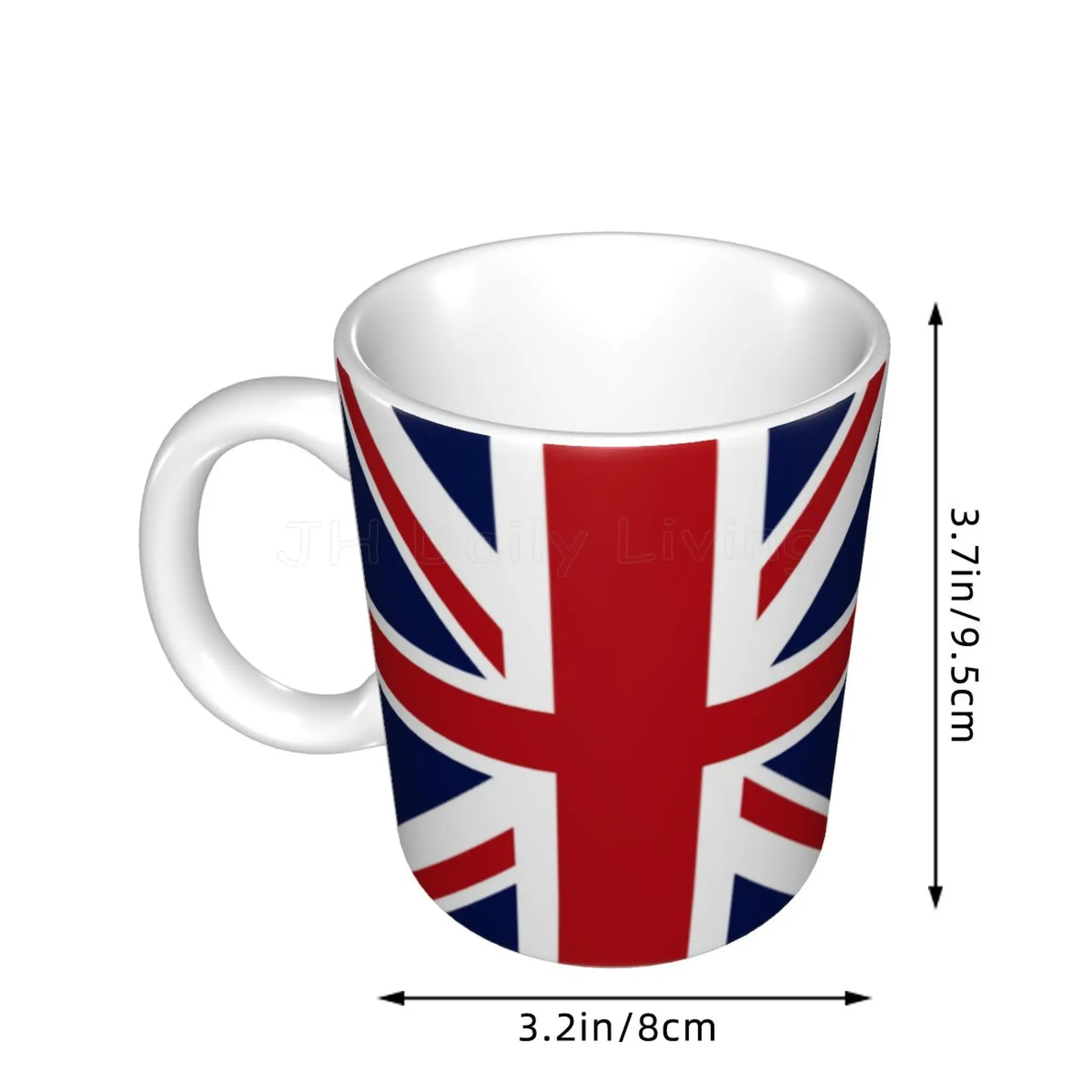 United Kingdom National Flag Coffee Mug 11oz Fun Ceramic Mugs Coffee Tea Cocoa Cup Handle Tea Drink Cup Unique Gifts for Friends