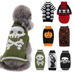 Winter Large Small Halloween Dog Costume Clothes Sweater Puppy Supplies Pet Sweater Skulls Clothes Pet Coat Jacket Xxs-xxl