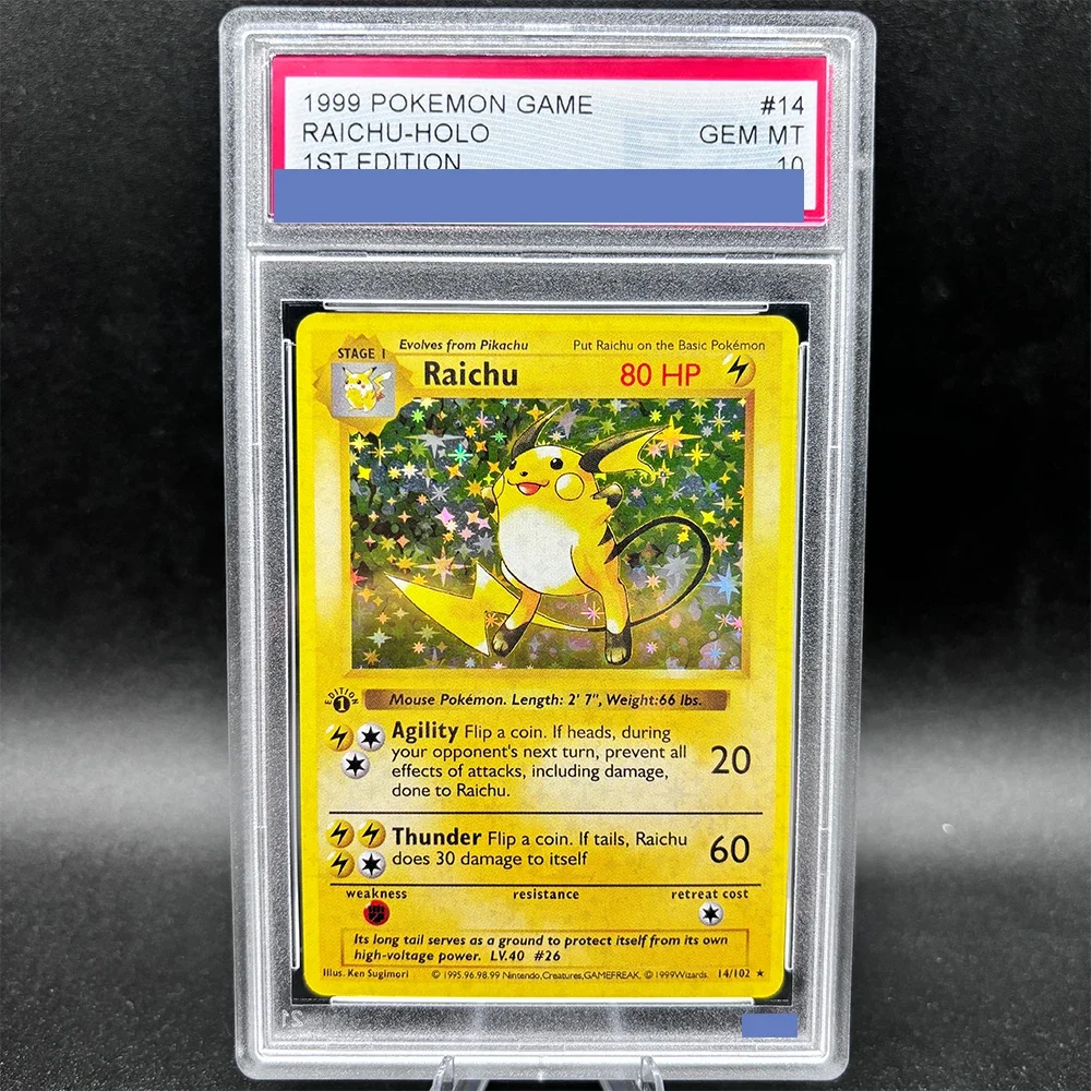 DIY TCG Collection Card Rating Card 14/102 1999 1ST EDITION Copy 10Points Rating Card Anime Game Gift Toy