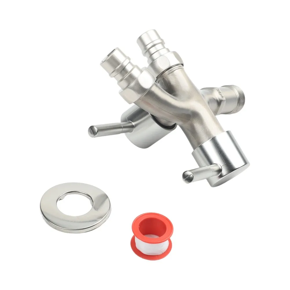 Dual Outlet Featuring 1 Inlet for Washing Machine and Regular Water Usage Multifunctional Design for Kitchen or Bathroom