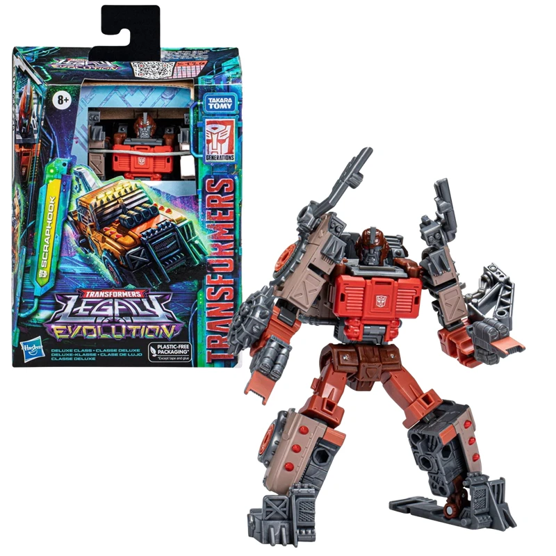 Hasbro Transformers Toys Legacy Evolution Scraphook Deluxe Class Figura de acción de 5,5 pulgadas Regalo para niños y niñas F7195