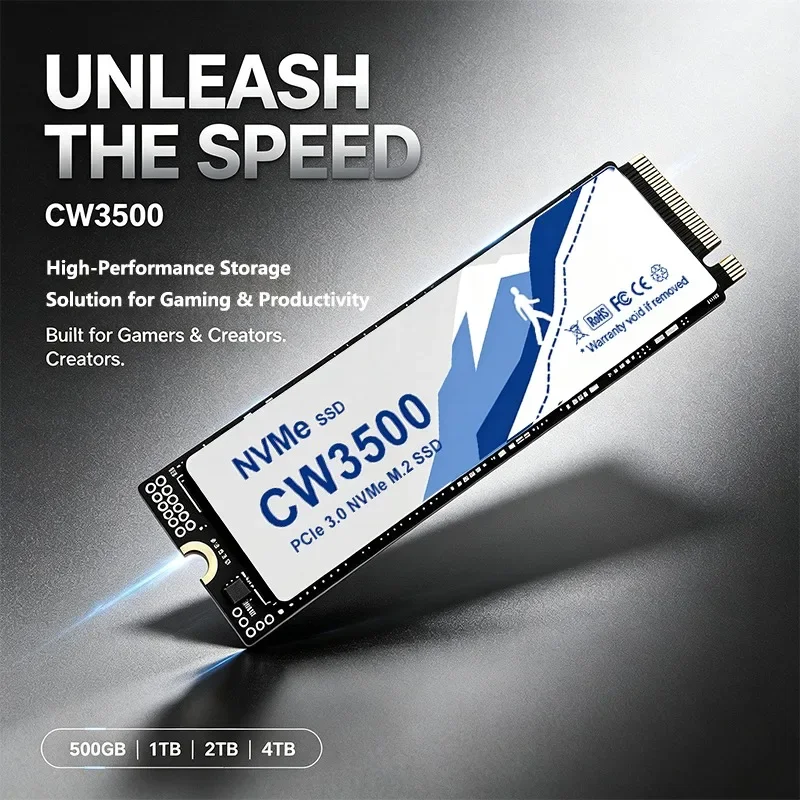 CW3500 M2 SSD 500GB 1TB 2TB 4TB SSD NVMe M.2 2280 PCIe 3.0 Hard Disk Internal Solid State Drive for Computer Laptop