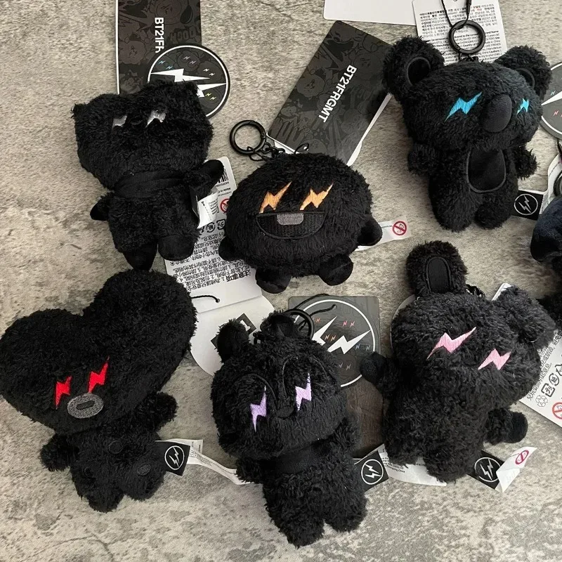 جديد جزء X BT21 البرق الظلام تاتا RJ كويا أفخم دمية مفتاح سلسلة الكرتون Chimmy طالب حقيبة مدرسية قلادة الديكور هدية