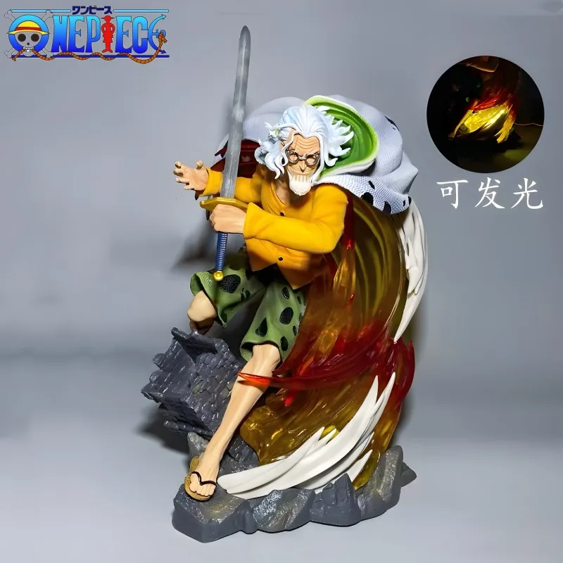 

30cm One Piece Anime Figure Silvers Rayleigh Figures Pvc Gk Statue Figurine Model Doll Ornament Collection Room Decora Gift Toys