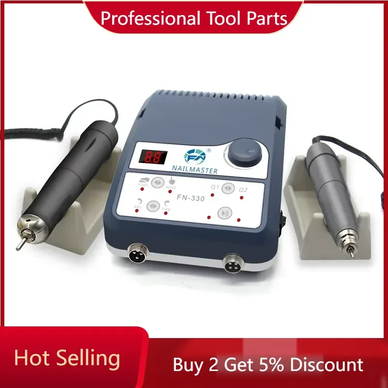 motor machine high speed 90000rpm jewelry jade polishing machine with two handpeice 150W power FN330adjustable speed