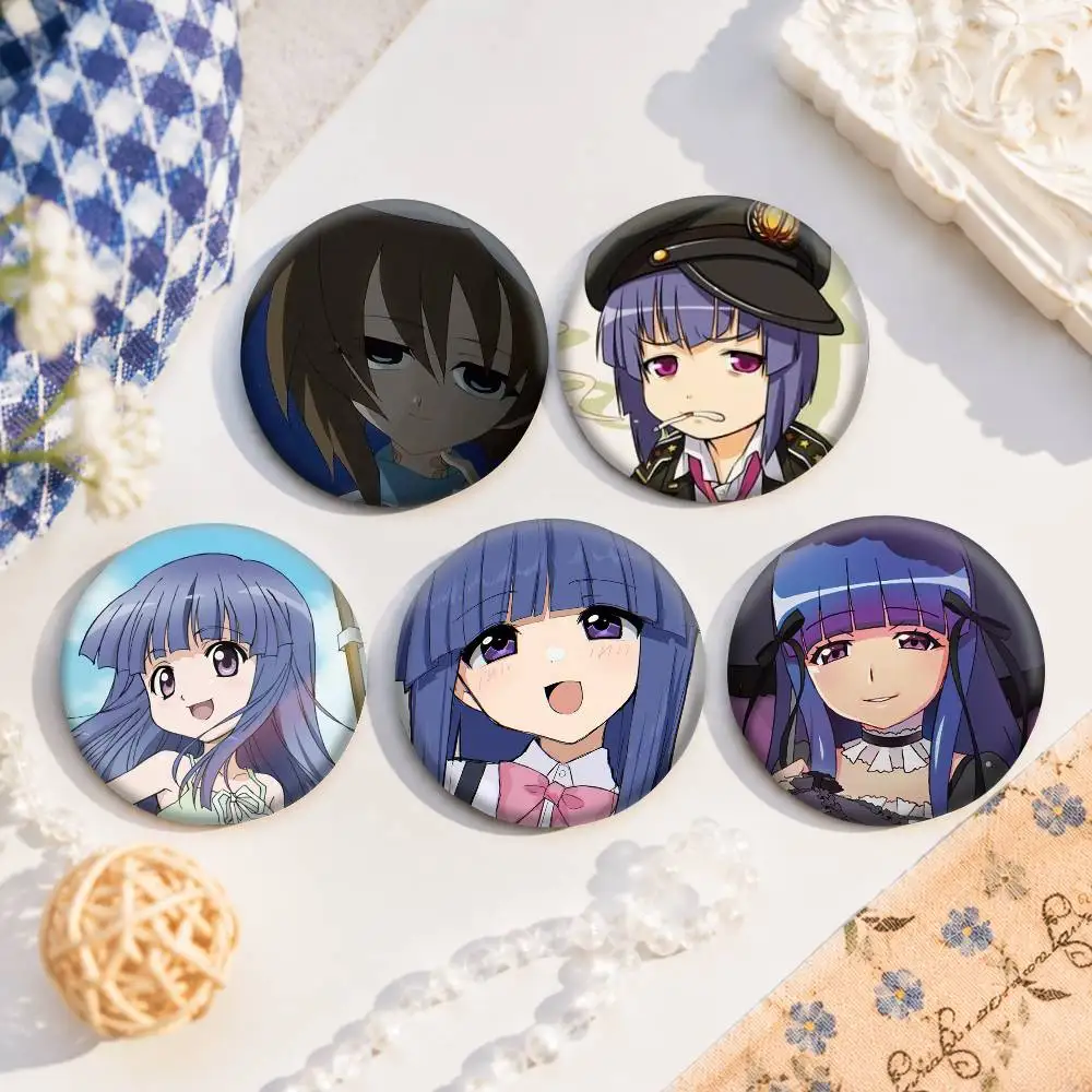 A-Higurashi When They Cry Anime Round Badges, Brooches, Clothing Accessories, Birthday Gifts, Anime Conventions