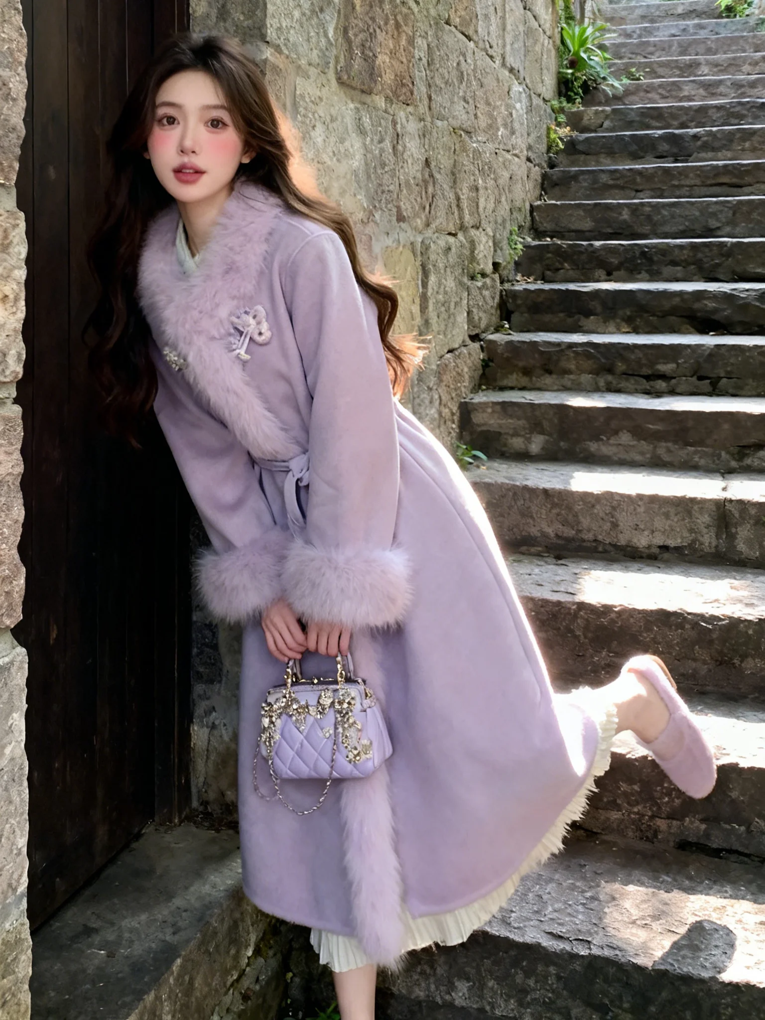 

Теплое шерстяное пальто до колен однотонного цвета, длинная верхняя одежда для зимы, стильное пальто