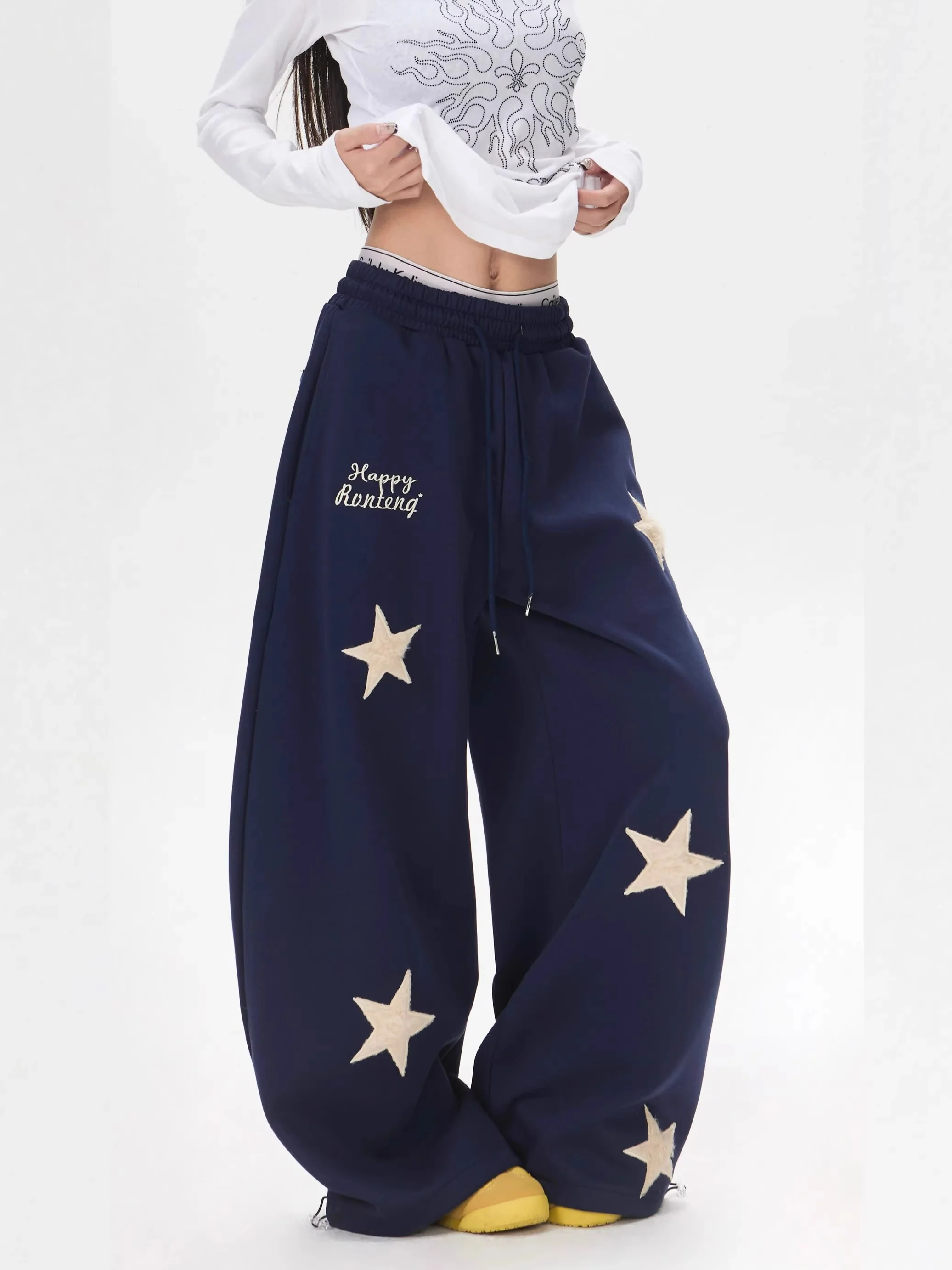 

Женские брюки темно-синие, черные, однотонные, простые, классические, эластичные, удобные, с высокой талией, облегающие, модель 2026 года