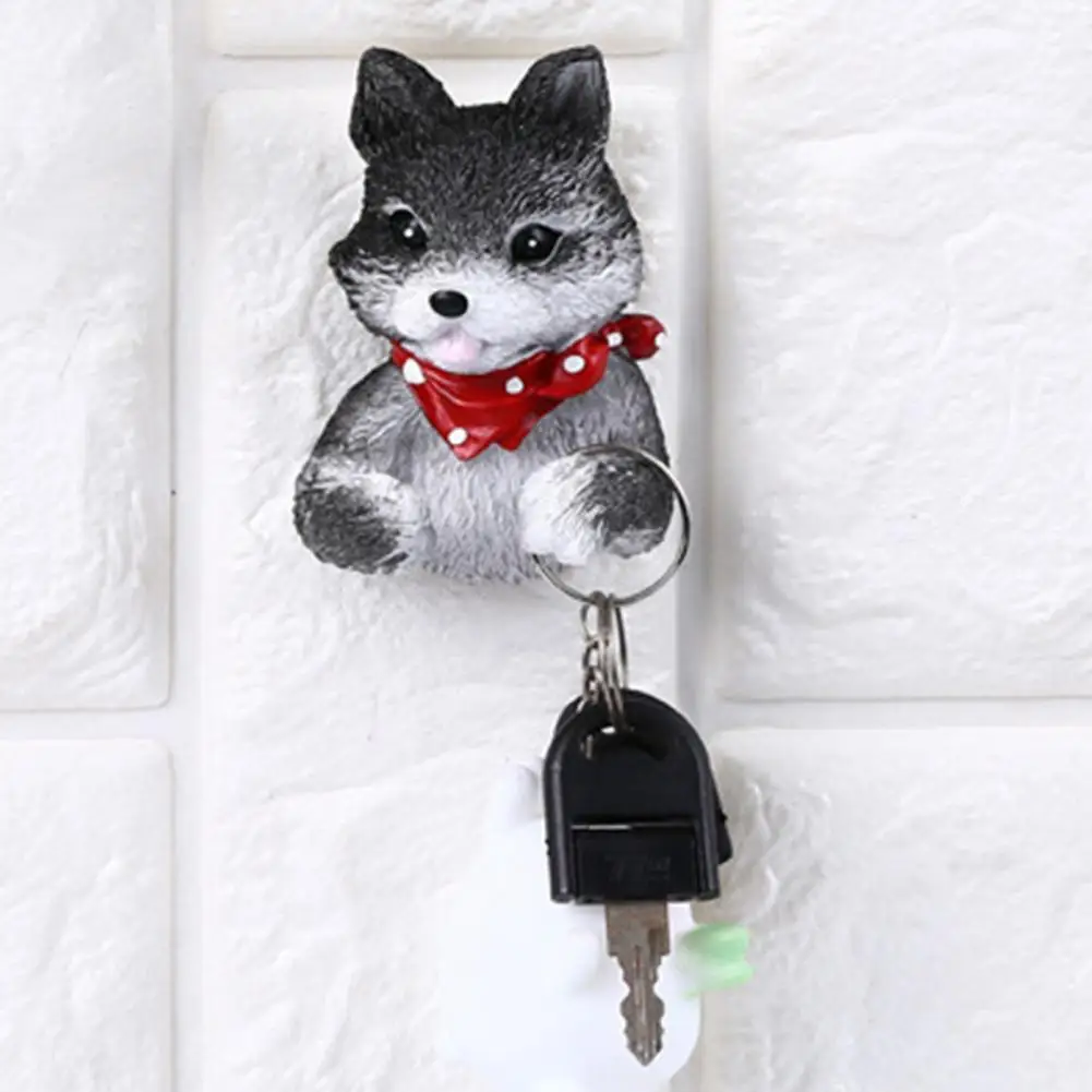 Adhesive Wall Cable Holder Puppy Power Outlet Hook Self-adhesive Wall Mounted Cord Organizer Resin Cable Management for Chargers