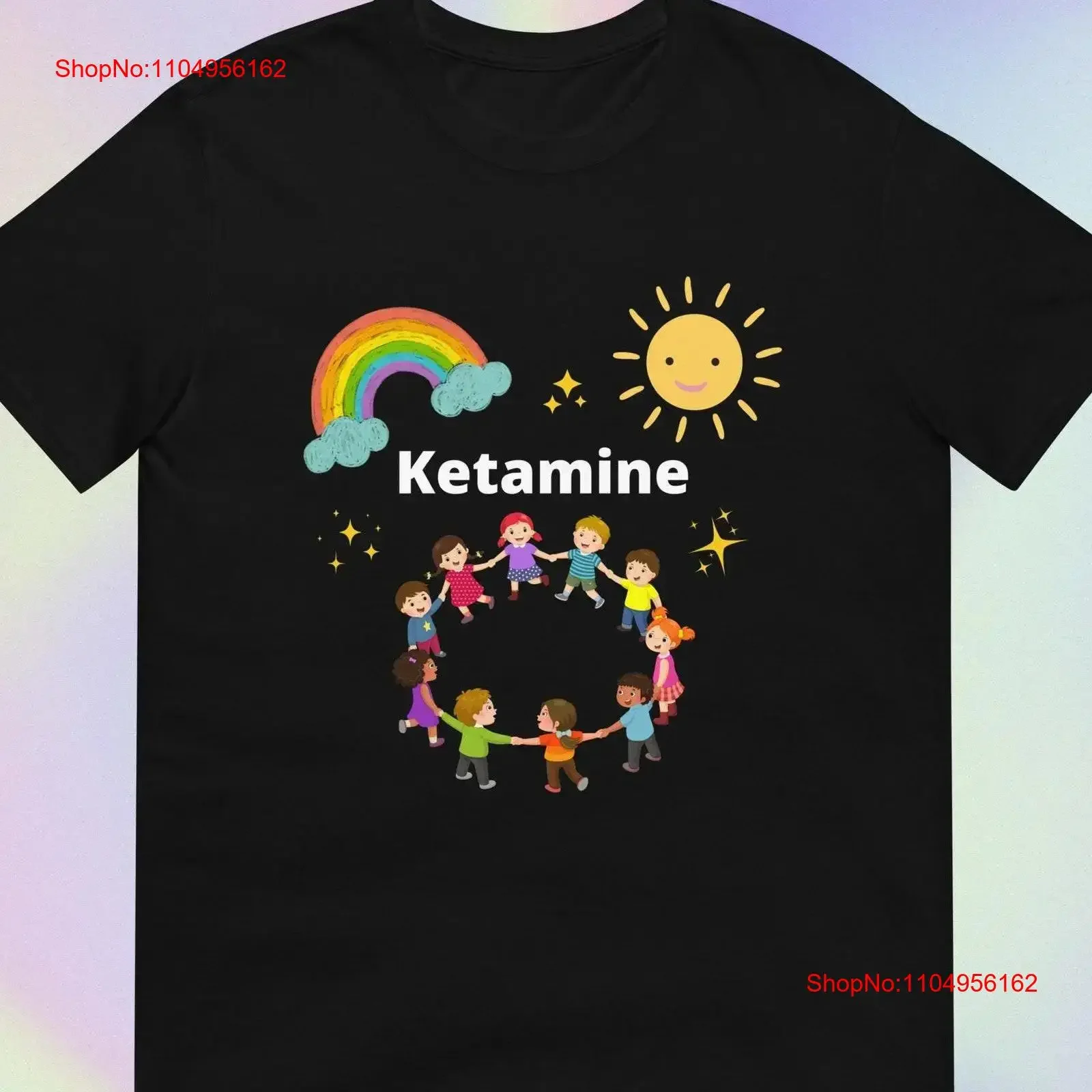 

Кеттаминовая забавная офгантная саркастическая темная юмористическая милая красочная футболка с принтом Silly Rave Festival Concert Meme, винтажная футболка