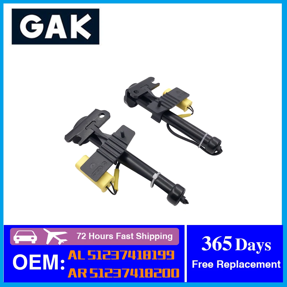 

GAK Brand For BMW Actuator For Active Hood Hinge (a set) X5 G05 X6 G06 X7 G07 OE AL 51237418199 AR 51237418200