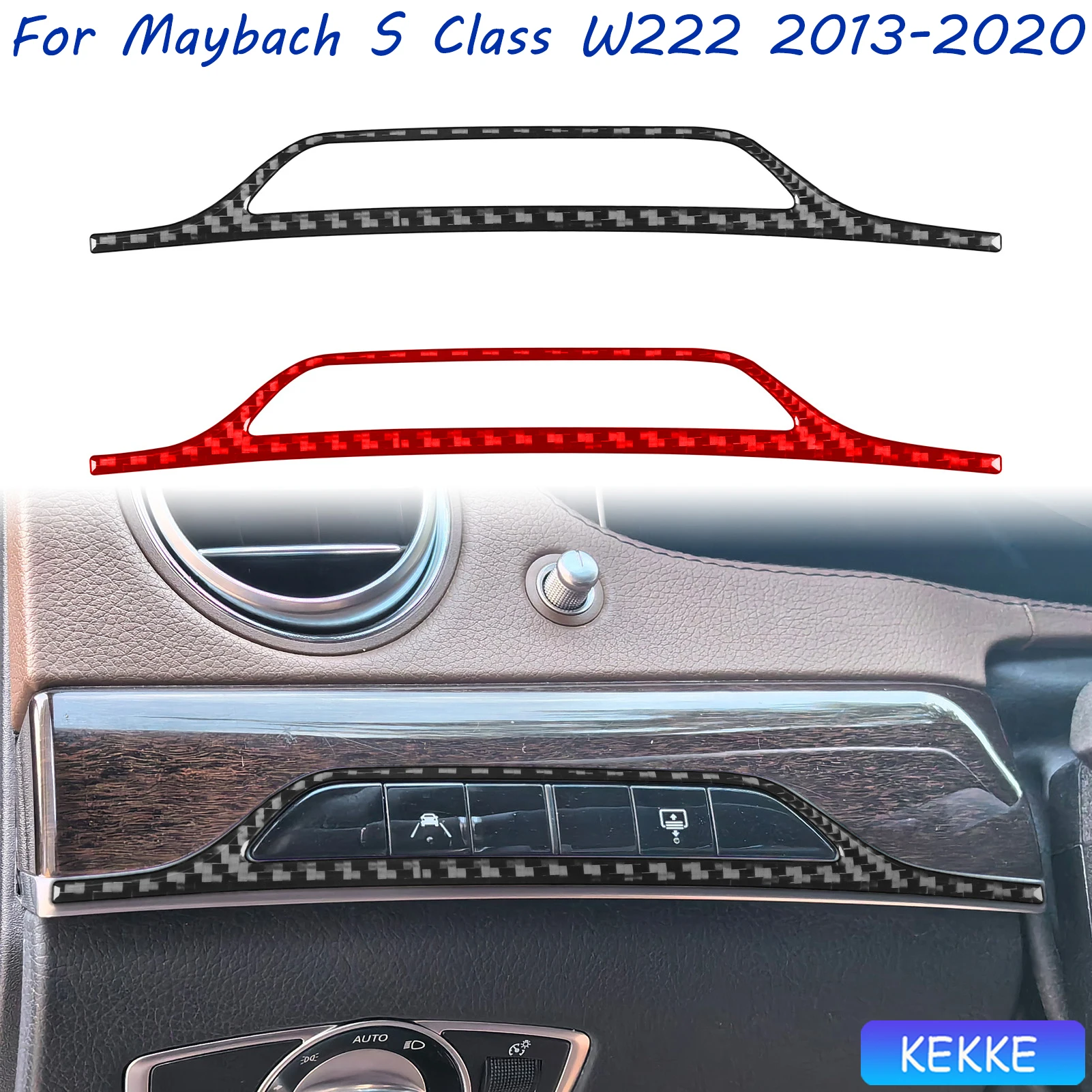 

For Mercedes Benz Maybach S Class W222 2013-2020 Auto Lane Assist Frame Carbon Fiber Decorative Car Accessory Stickers