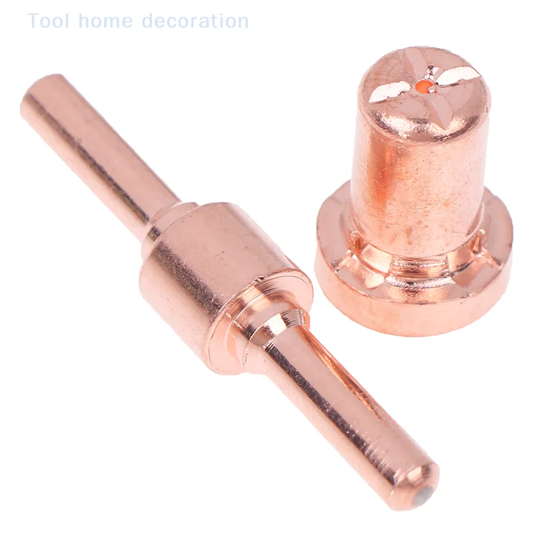 20pcs Red Copper Extended Long Plasma Cutter Tip Electrodes&Nozzles Kit Consumable For PT31 LG40 40A Cutting Welder Torch