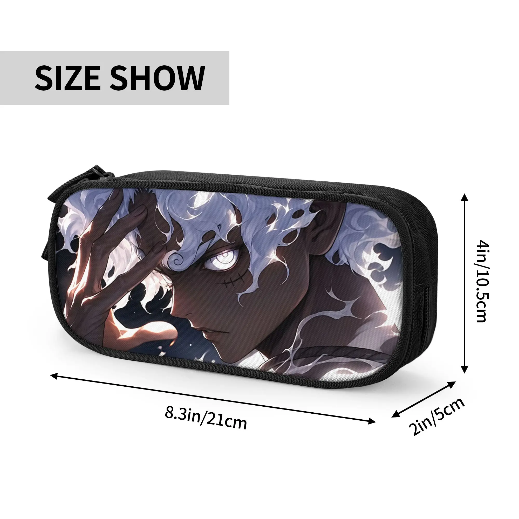 Custom Anime One piece Theme Large Capacity Bags for Child  School Pencil Bag for Boys Gilrs Kids