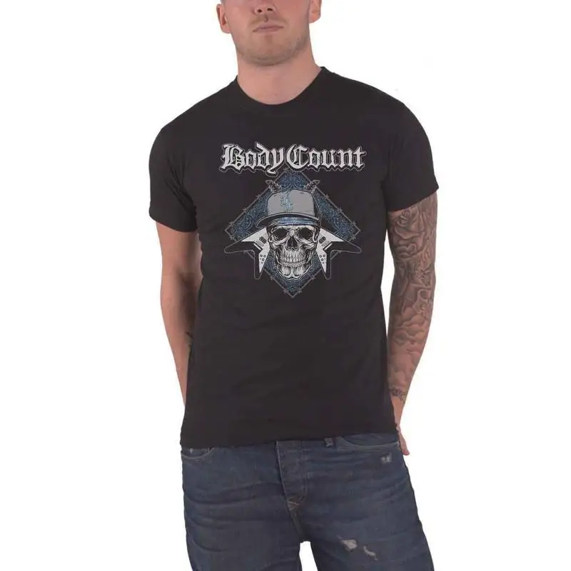 

Футболка Body Count с логотипом Attack Band, новая официальная мужская черная футболка
