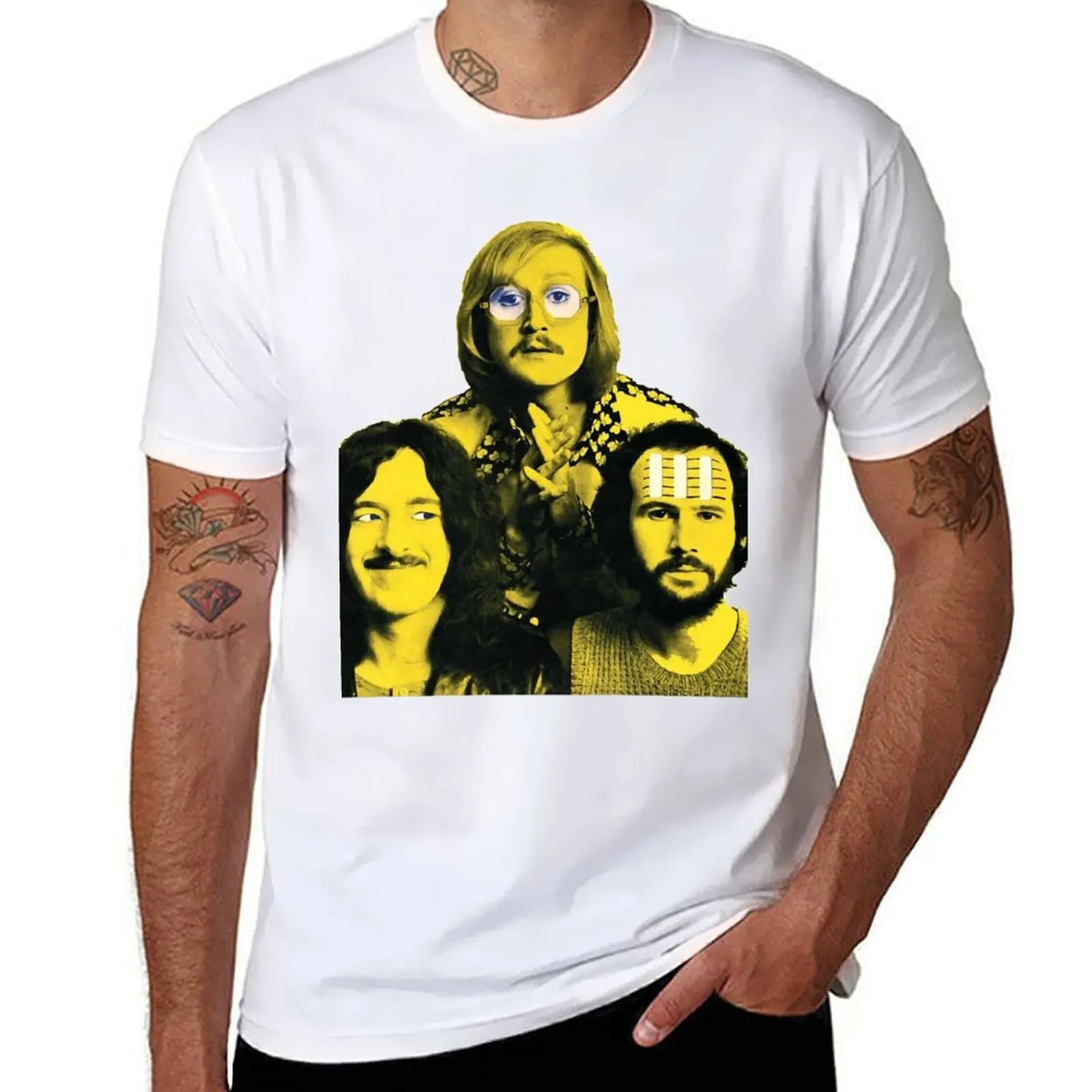 Gran modelo de renacuellos Bonzo Dog Band, impresionante camiseta para fanáticos de la película, camisetas gráficas personalizadas para hombre