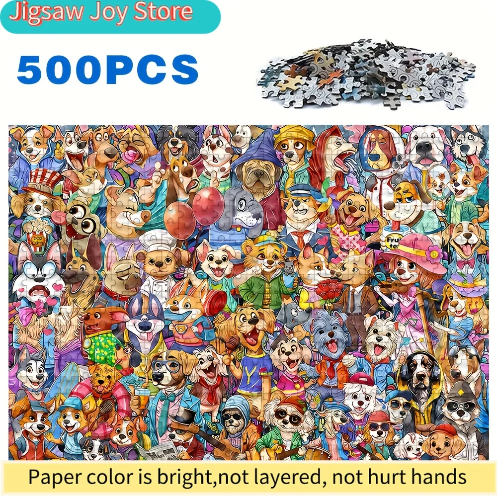 500/1000 ชิ้น ปริศนาสำหรับผู้ใหญ่ คุณภาพสูง เกมครอบครัวที่สนุกสนานและผ่อนคลาย เหมาะสำหรับวันเกิด คริสต์มาส ฮาโลวีน และของขวัญ ดีที่สุด