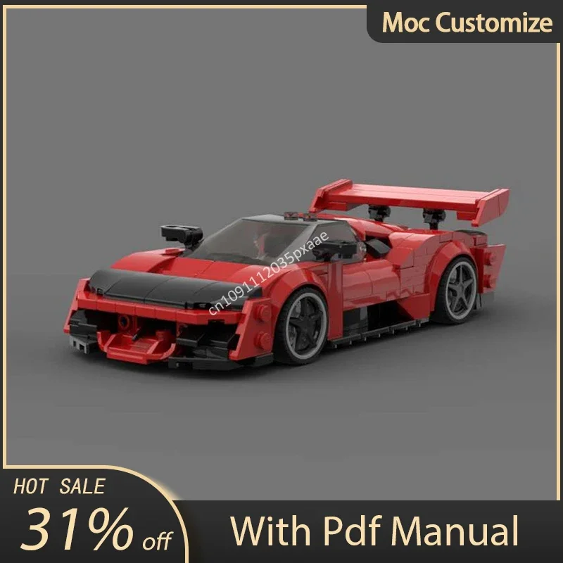 

Конструктор Moc 335 деталей: Спортивный автомобиль Ferrari F80 Speed Champions, набор для сборки, развивающие креативность кирпичики, игрушки, подарки на Рождество для детей