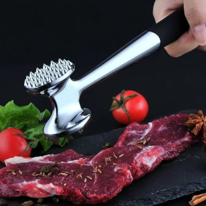

Loose Meat Hammer Double-Sided Checkered Beef Tenderizer Stainless Steel Loose Tenderizers Portable Meat Beat Kitchen Gadgets