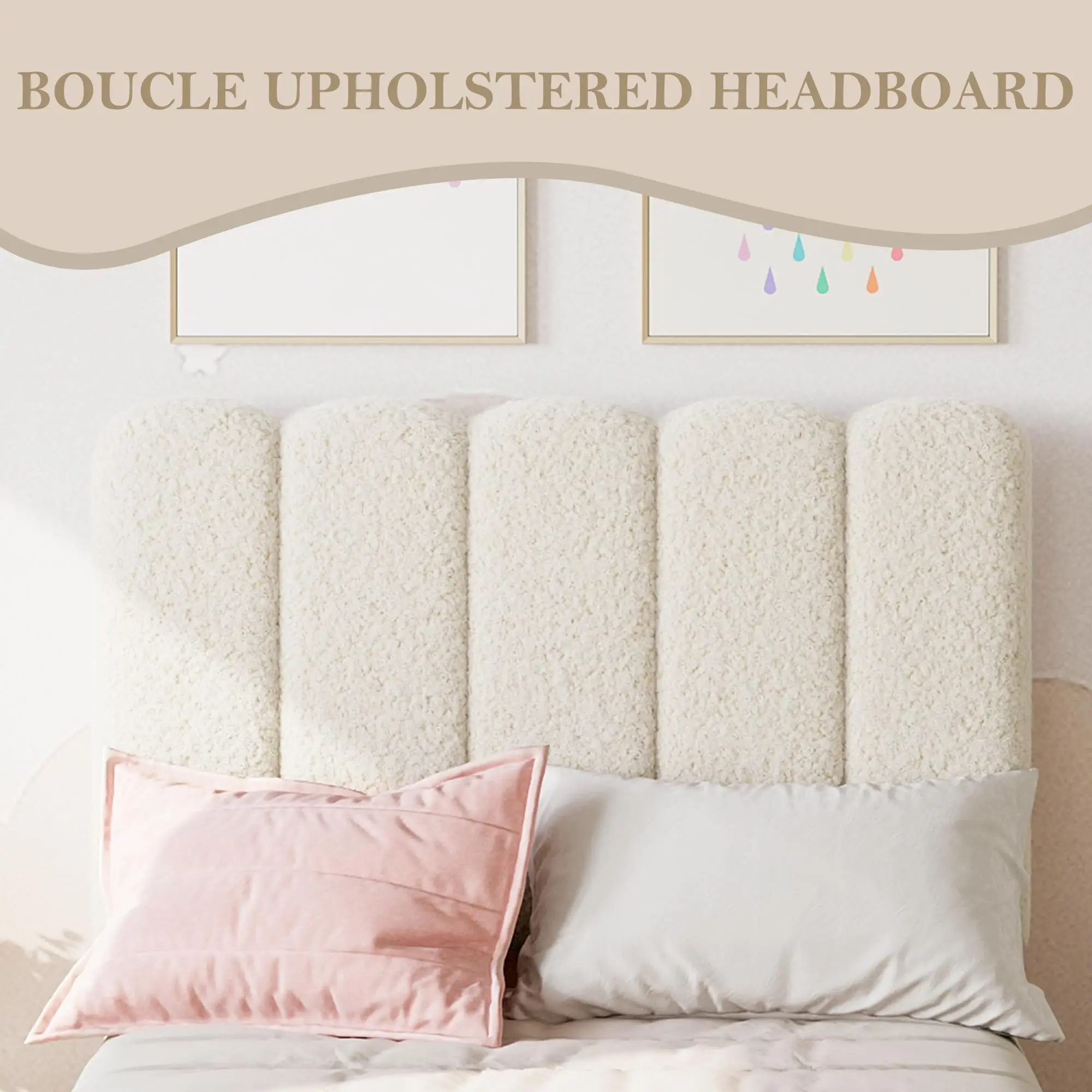 Wave Upholstered Twin Bed 5