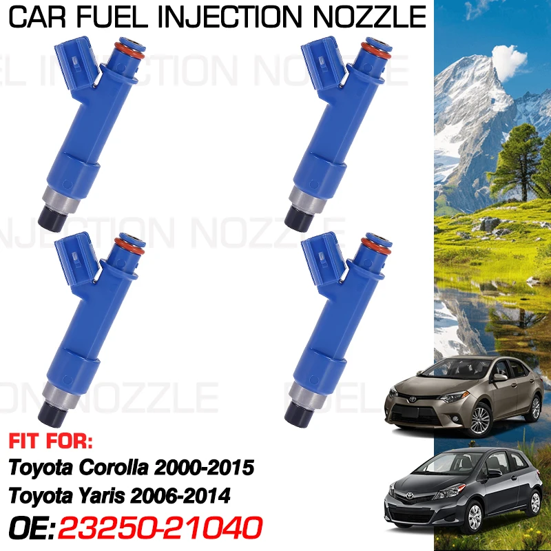 for Toyota Corolla E120 120 2000-2015 Toyota Yaris Toyota Vitz XP90 90 2006-2014 Car Fuel Injectors Nozzle Injection 23250-21040