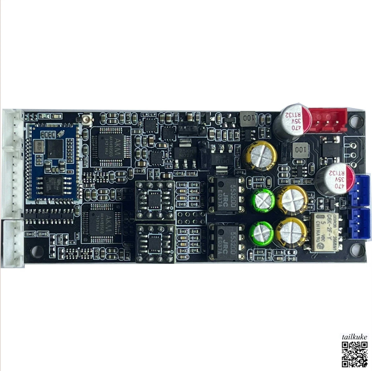 

Dual Parallel AK4493 Bluetooth 5.4 QCC5181 Lossless Receiver Drives and Lossless Music Playback Via App