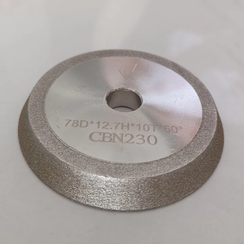 

E12 Milling Cutter Drill Grinding Machine Grinding Wheel SDC/CBN 13AD Diamond Grinding Wheel 60 Degree 78*12.7*10mm