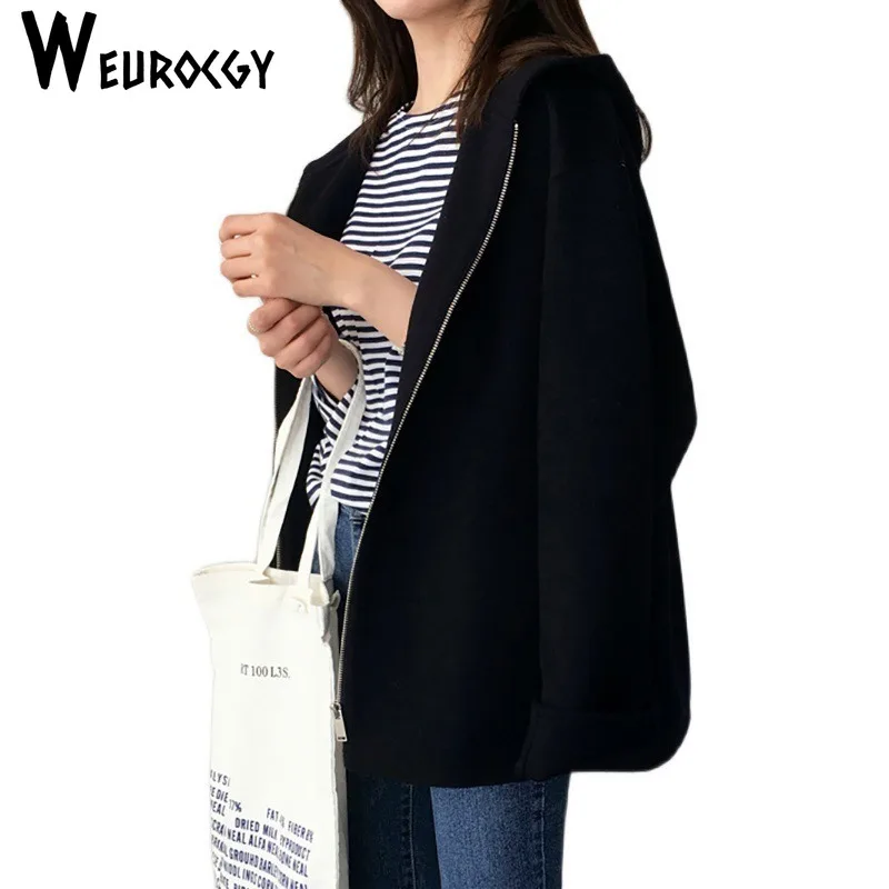 Hooded Woolen Coat Women 2024 Autumn Winter New Style Korean Edition Version Loose Solid Color Fashion Casual Wool Jacket