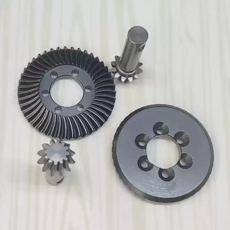 

1set 12T/43T RC Car Truck Upgrade Parts 1/6 High Precision Bridge Gear Set Spiral Bevel Gear