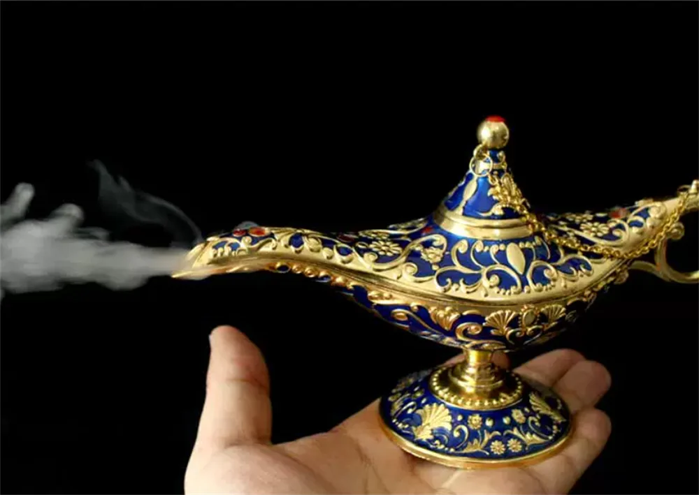 Aladdin Smoke Pot Ricaricabile Trucco Magico Genie Lampada Stage Magic Close Up, Continuo Nessun Odore Macchina Della Nebbia Prop