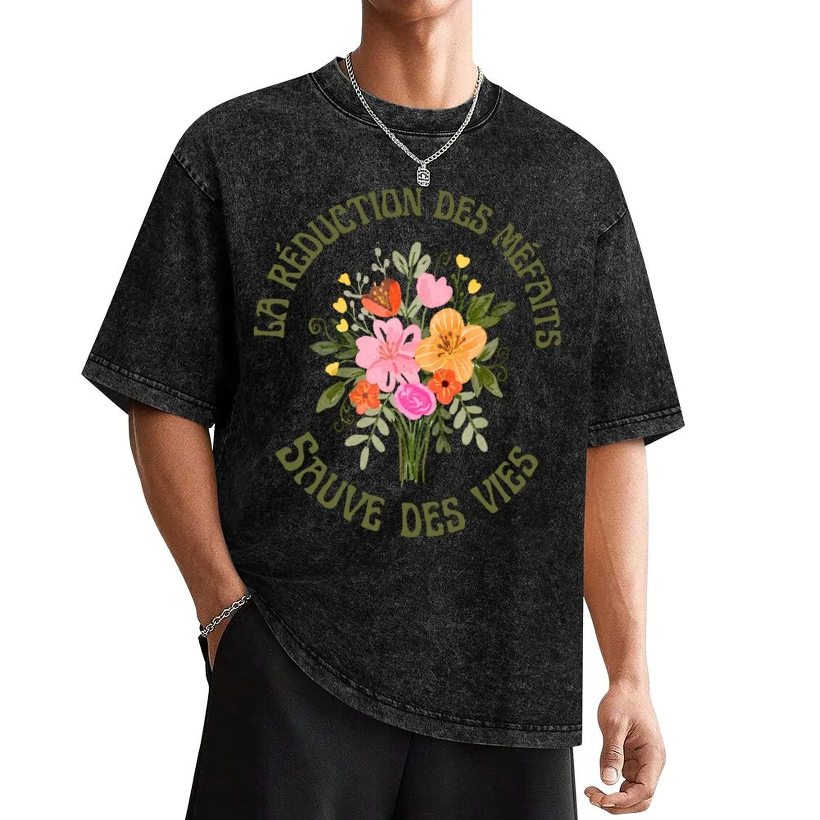 RDM Saves Lives - Floral 2 T-Shirt tees man clothes street wear cheap stuff vintage t shirt men