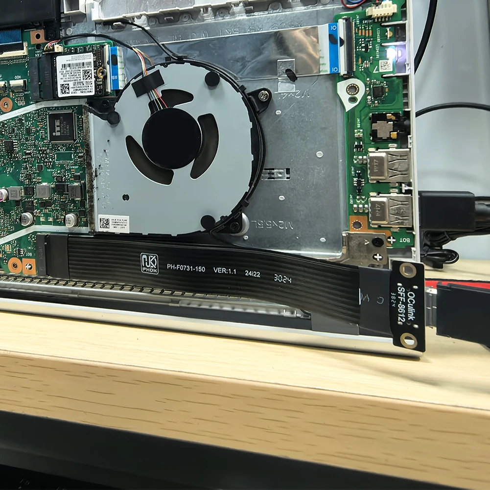M.2 NVMe إلى Oculink SFF-8611 SFF-8612 أنثى المقبس تمديد كابل كابل لنقل مستقر في ألعاب الكمبيوتر