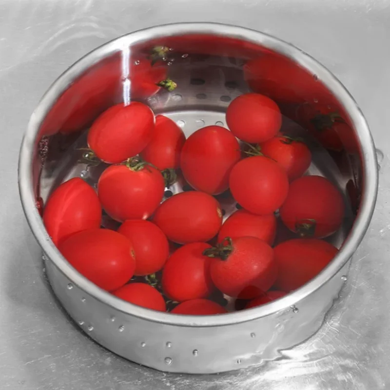 Space Saving Stainless Steel Strainer Basket Kitchen Sink Garbage Filter Swan Dry and Wet Separation Hook Drain Rack