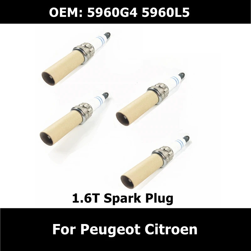 

5960G4 5960L5 Car Accessories Brand New Spark Plug For Peugeot 208 308 For Citroen C3 C4 C5 DS5 DS4 DS3 1.6T