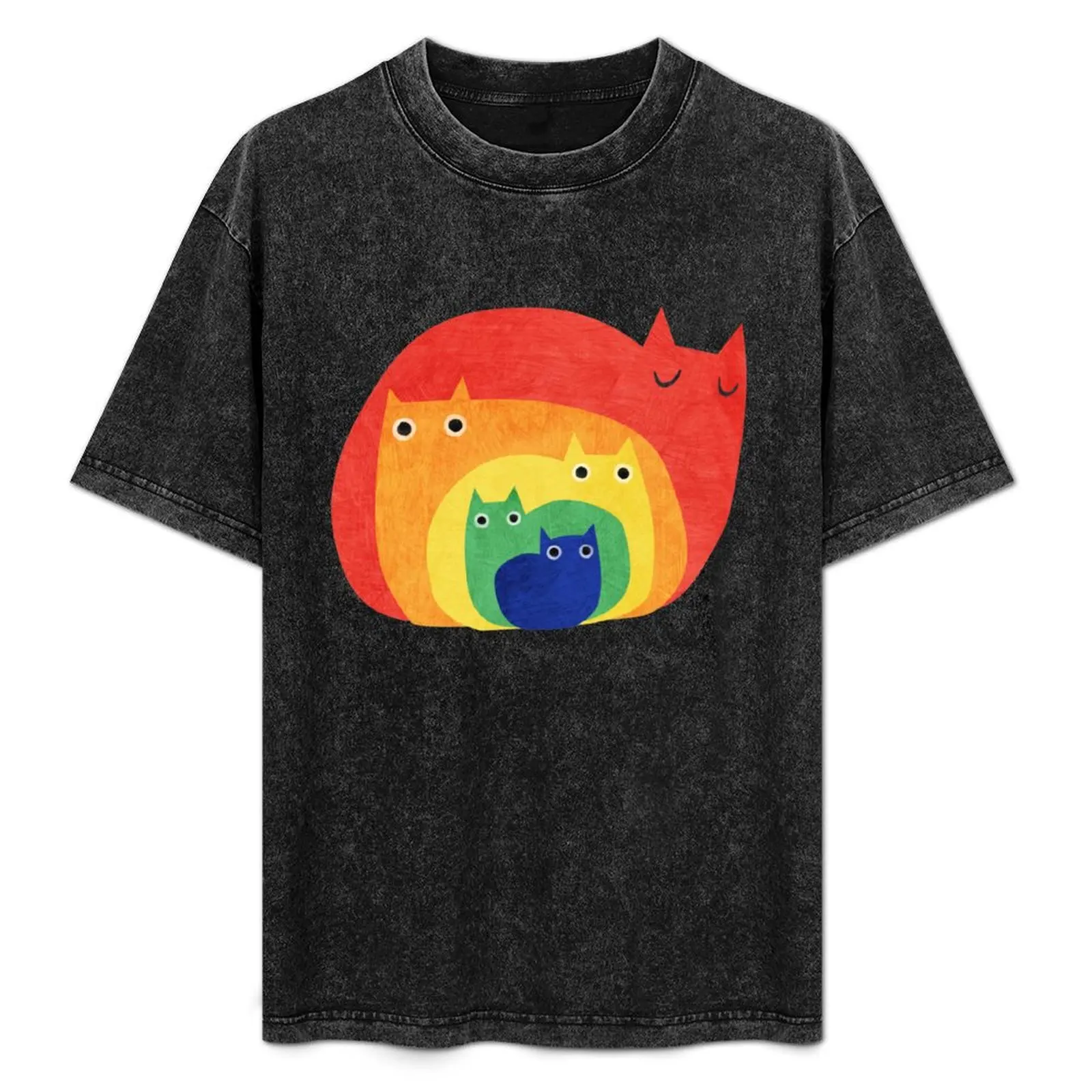 

PRIDE Rainbow Cats T-Shirt All Weather Casual Short Sleeve