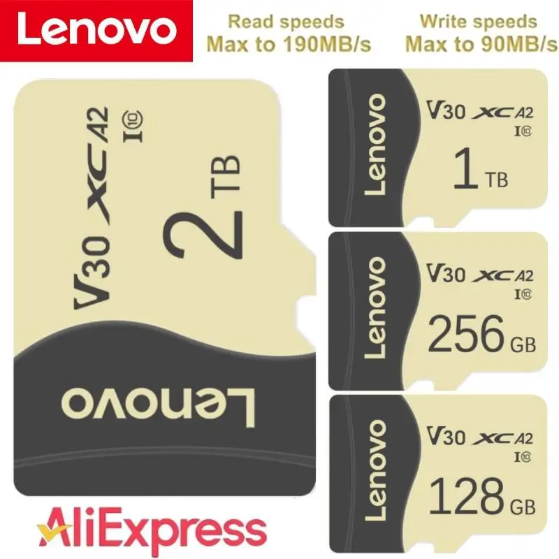 Lenovo 2Tb Hoge Snelheid Geheugenkaarten 512Gb Micro Tf/Sd Kaart 1Tb Sd Geheugenkaart 128Gb Sd Kaart Adapter Vrij Voor Stoomdek