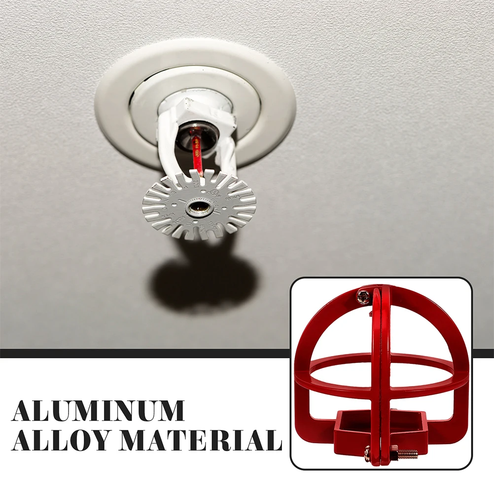 

4 Pcs Fire Sprinkler Head Protective Decorative Aluminum Alloy Plate Ceiling Residential Commercial Industrial