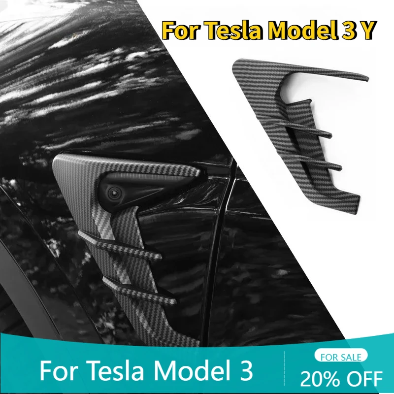 

Автомобильный чехол для боковой камеры из АБС-пластика, защитный чехол для камеры, аксессуары для модификации автомобиля для Tesla Model 3, модель Y 2021-2025