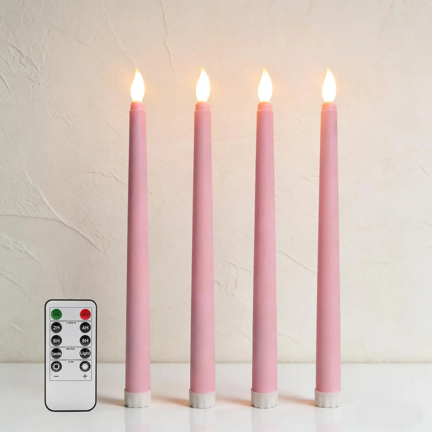 11'' Christmas Flameless Led Taper Candle Battery Operated Flickering Plastic Candlesticks Wedding Church Bar Decoration H28CM