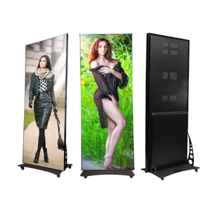 Indoor P2 LED Display Screen for Shopping Malls 4K Resolution Digital Poster Video Player Poster Screen Display