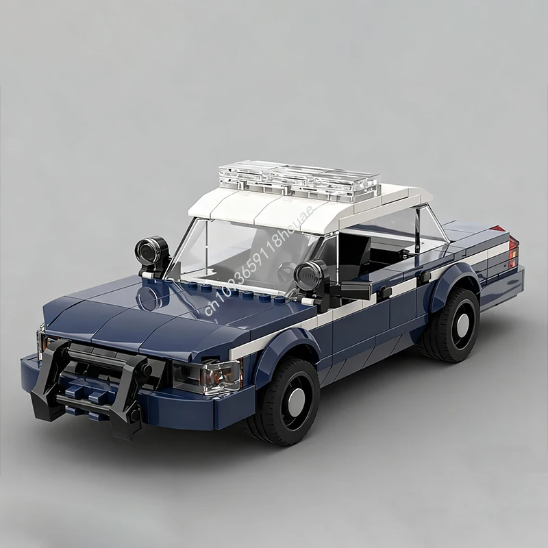 401 pçs moc forders coroa victoria ii polícia interceptor v2 cidade campeões supercar modelo blocos de construção brinquedos do miúdo presente natal