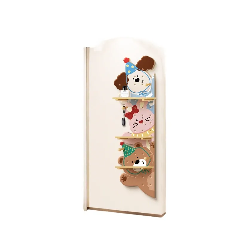 

Cartoon entrance corner hole board, shelf wall decoration modeling accessories wall wall hanging storage bracket