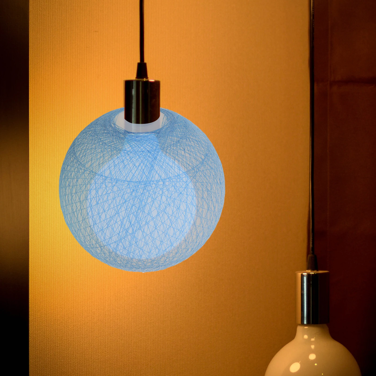 

Colorful Ball Lampshade for Pendant Shades Replacement Vintage Fixture -blue Covers