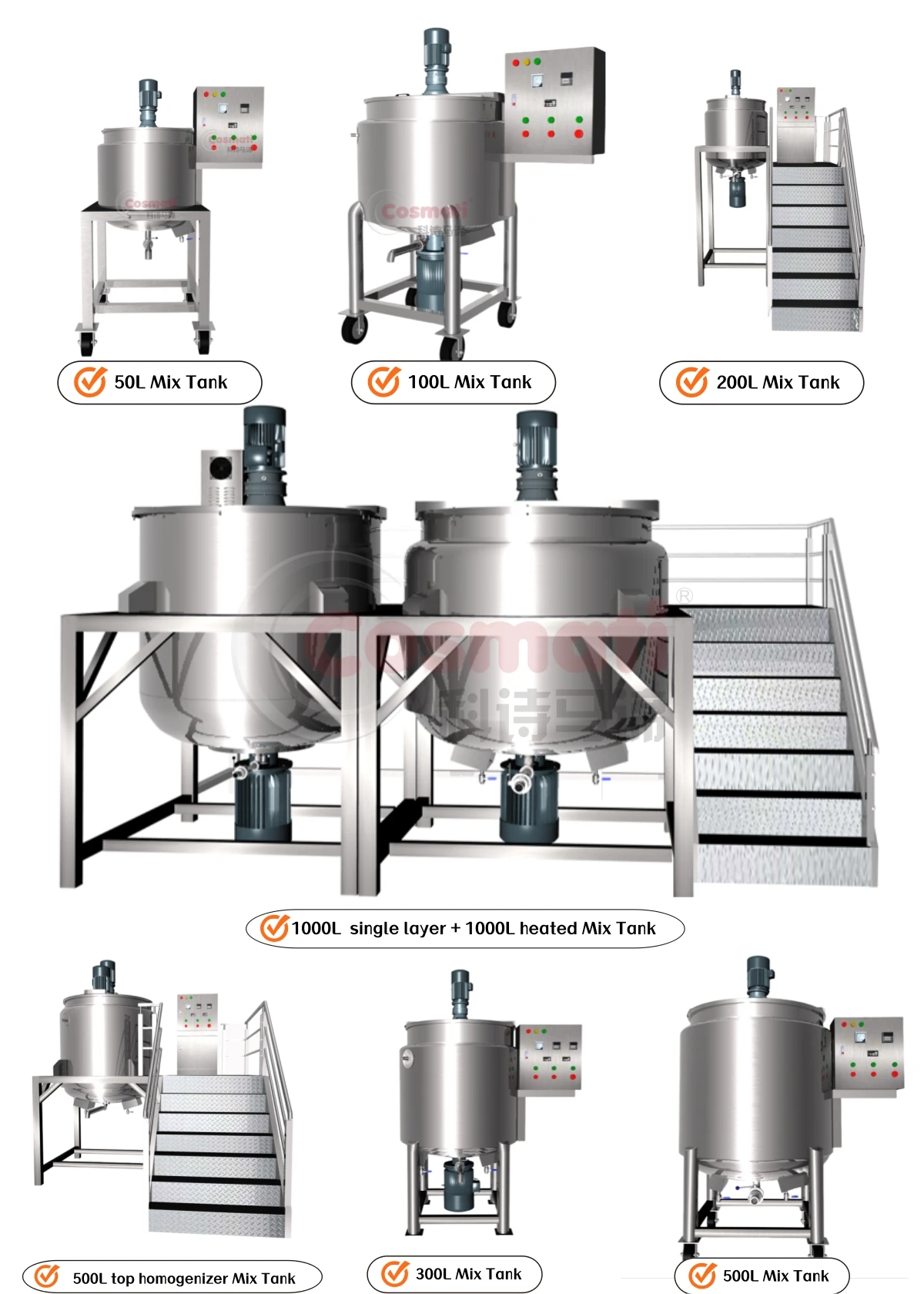 500L 2500L 5000L Karıştırıcı H - Soap Making Vessels incelemesi ve fiyatı