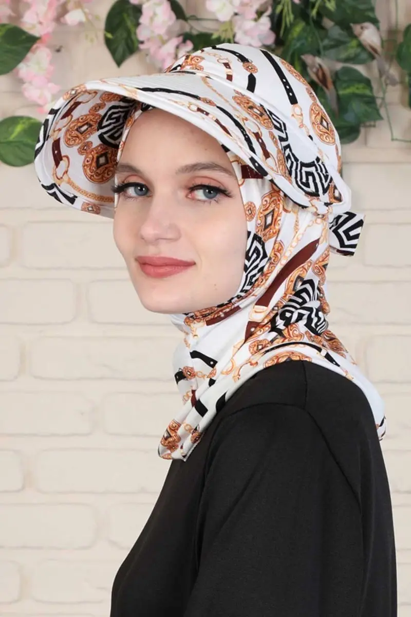 Teste padrão elegante do osso penteado com chapéu