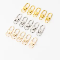 10/20pcs Alloy Lobster Clasp Hooks Gold Key Chain Clasps DIY Dog Buckle Keychain Neckalce Bracelet Jewelry Making Accessories