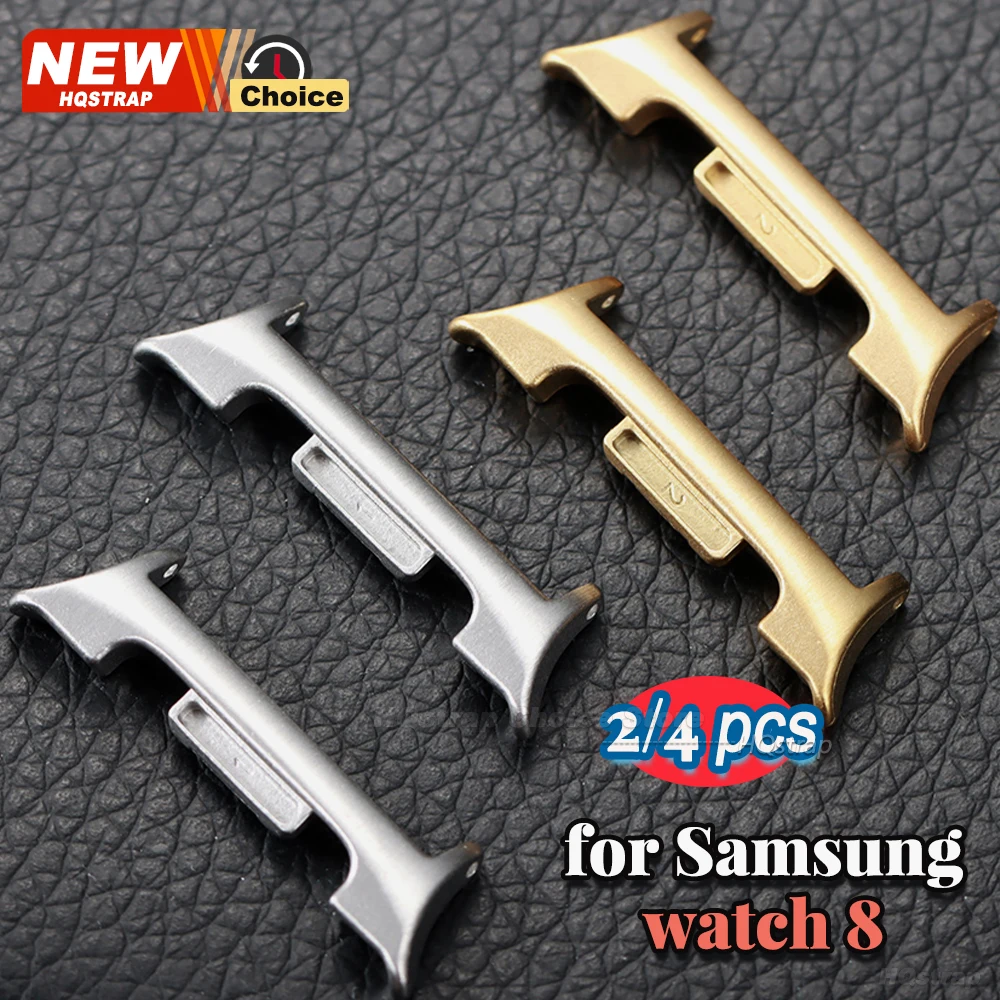 2/4 قطعة الفولاذ المقاوم للصدأ موصل لساعة غالاكسي 8 40 مللي متر 44 مللي متر الكلاسيكية 46 مللي متر ساعة موصل حزام (استيك) ساعة محول أداة إصلاح الفضة #1