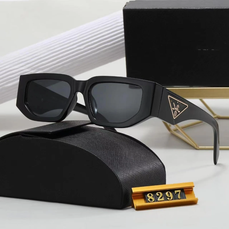 New Luxury and Fashionable Square Shaped Driving Sunglasses for Men and Women with Small Frames PR Letters High-end Sunglasses