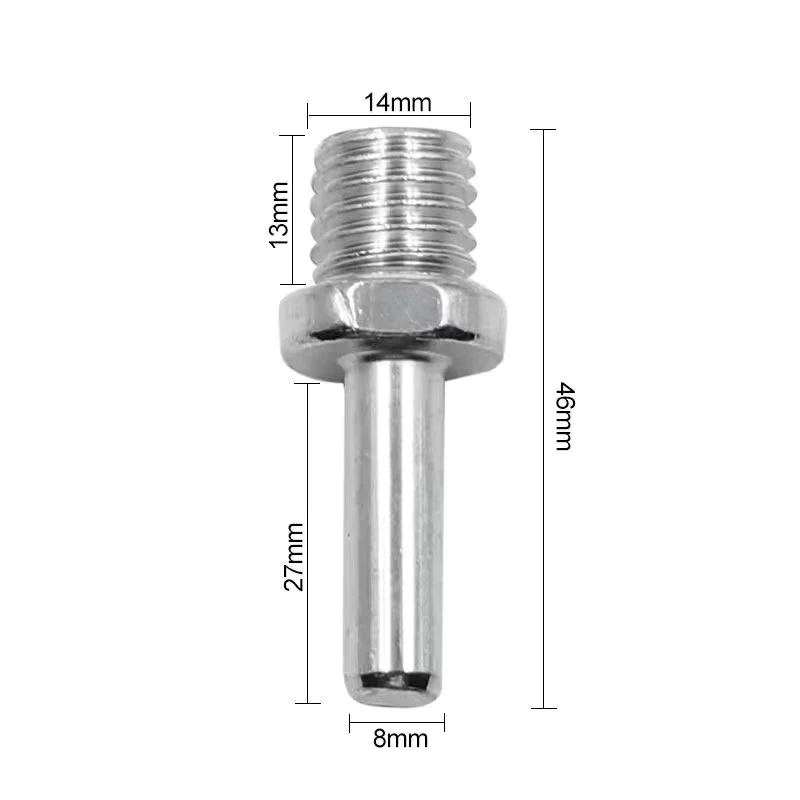 Imagem -02 - Broca Elétrica Angle Grinder Conexão Rod Parafuso 14 mm Rosca Adaptador Hexagon Haste Conversão Bar Chuck Conector Ferramenta 1pc M14